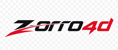 Logo zorro4d berwarna kontras